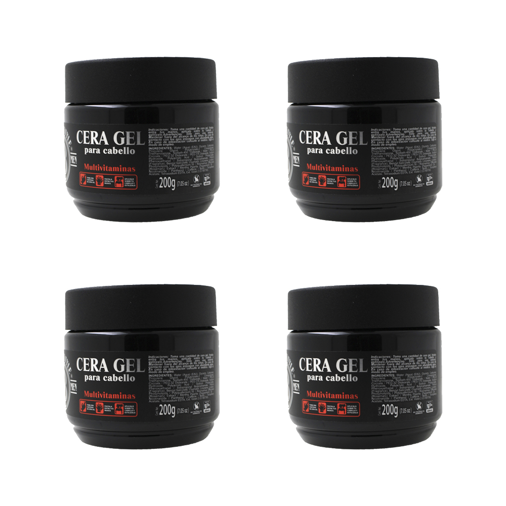 CERA-GEL PARA EL CABELLO 200GR BARBER STYLE (4PACK) 200G CGBS-200-P4