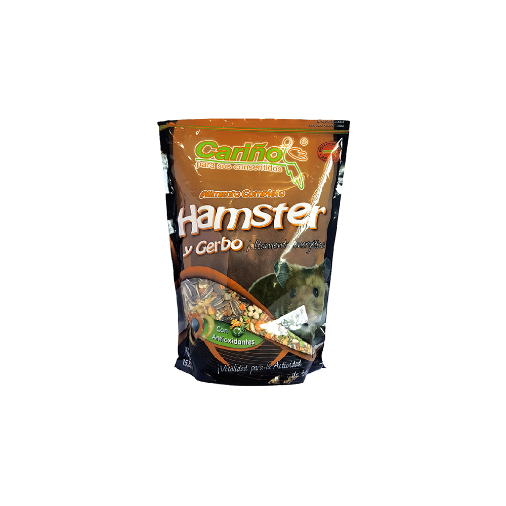 ALIMENTO BALANCEADO PARA HAMSTER Y GERBO 750G CARINO HG750R