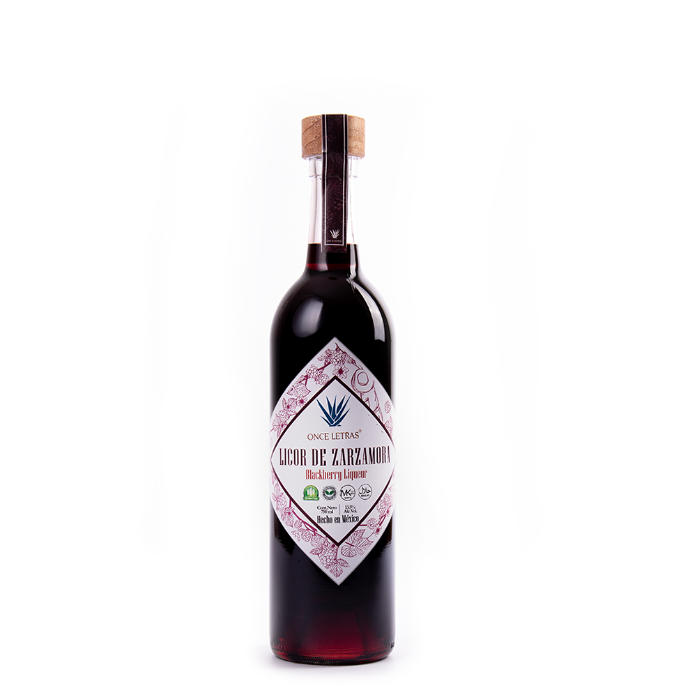LICOR DE ZARZAMORA 750ML ONCE LETRAS