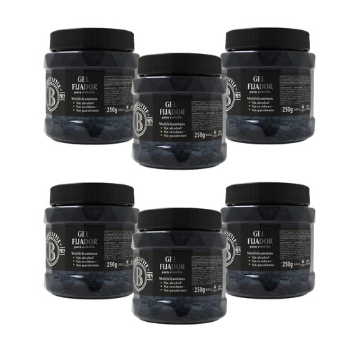 [B09G7YWYQP] GEL PARA EL CABELLO 250GR BARBER STYLE (6PACK) GBS-250-P6