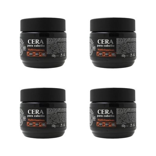 [B09GQLR3RL] CERA PARA PEINAR 50GR BARBER STYLE (4PACK) CBS-50-P4