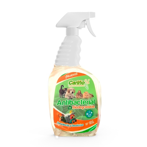 [B09V6CTBY3] ANTIBACTERIAL BIODEGRADABLE PARA PERROS Y GATOS 1LT CARINO ANTIBIO