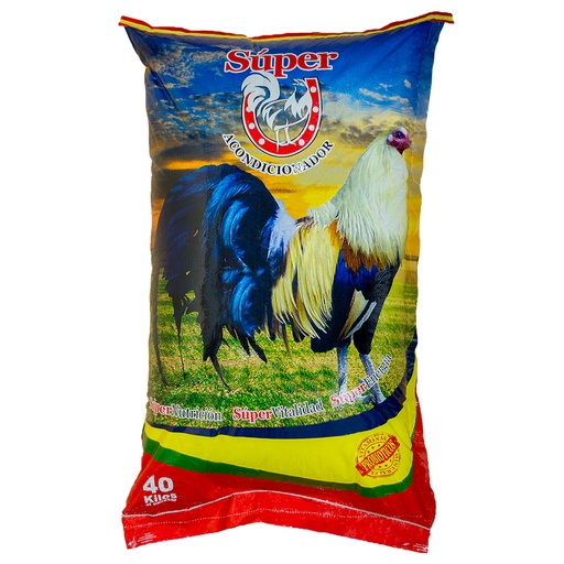 [B08FM56T4V] ALIMENTO PARA GALLO SUPER ACONDICIONADOR 40KG SUPER CUACO GA