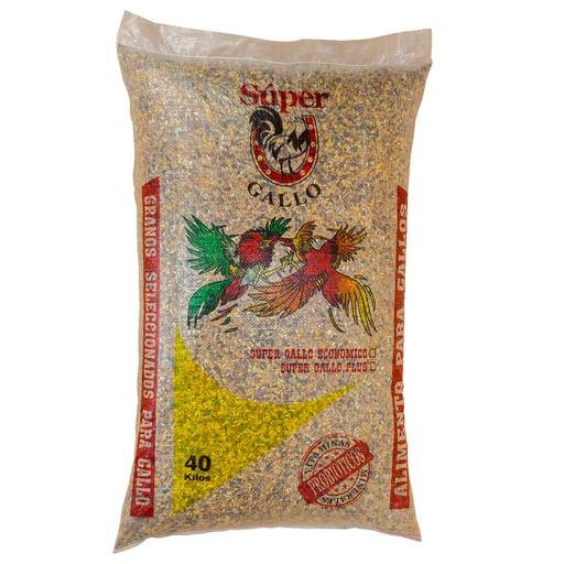 [B08FLBC9V1] ALIMENTO PARA GALLO SUPER GALLO PLUS 40KG SUPER CUACO GSG40